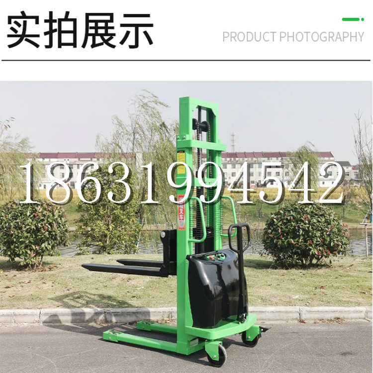 滨海新区电动叉车堆高车液压铲车电瓶1吨2吨站驾步行式小型全自动叉车